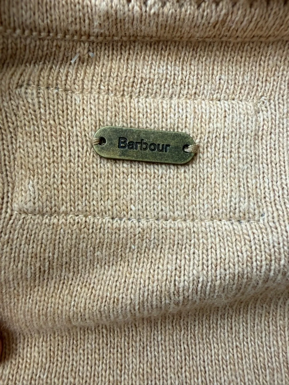 Barbour Pendle Roll Collar Wool Blend Camel Turtleneck US 14 - Picture 9 of 12